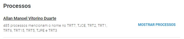 Resultado processos jusbrasil