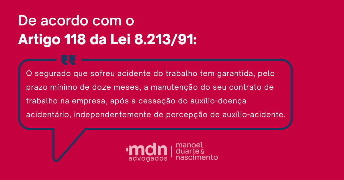 Artigo 118 da Lei 8.213-91